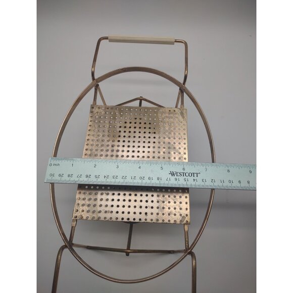 Vintage Pyrex Cinderella Oval Casserole Double Candle Warmer Metal Stand - Picture 14 of 17